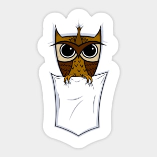 Pocket Owl Sticker